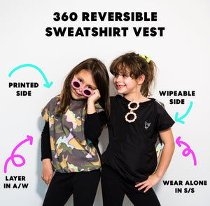 Reversible stain proof sweatshirt