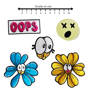 Iron-on embroidery patches