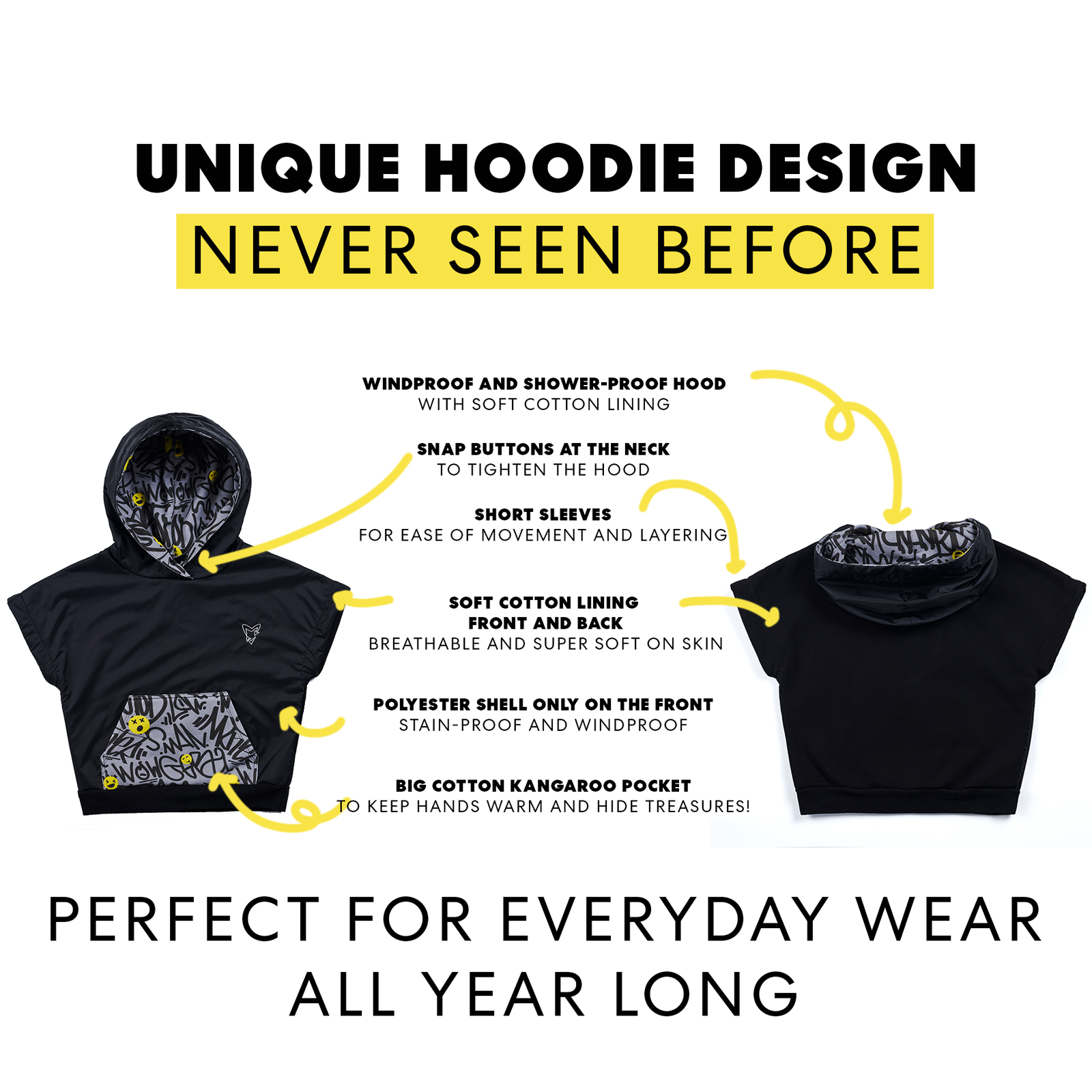 Stain proof Hoodie vest