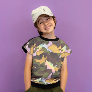 Kids reversible sweatshirt - Rainbow Camo (unisex)