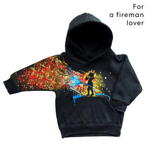 Custom kids & teens hoodies - painted by Kat Vandal