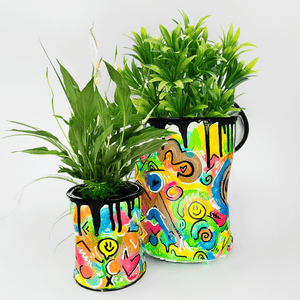 Custom Graffiti indoor Plant pots