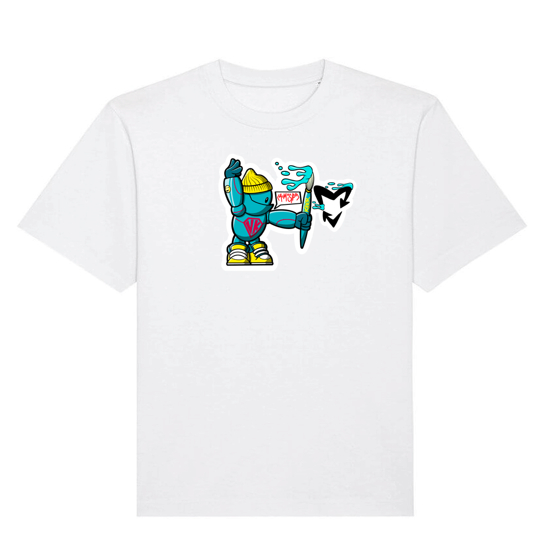 Adult unisex white t-shirt KOBER collab