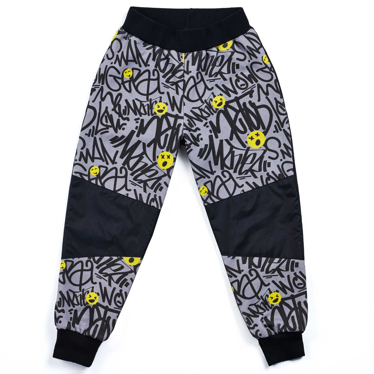 Kid Proof size adjustable joggers smiley
