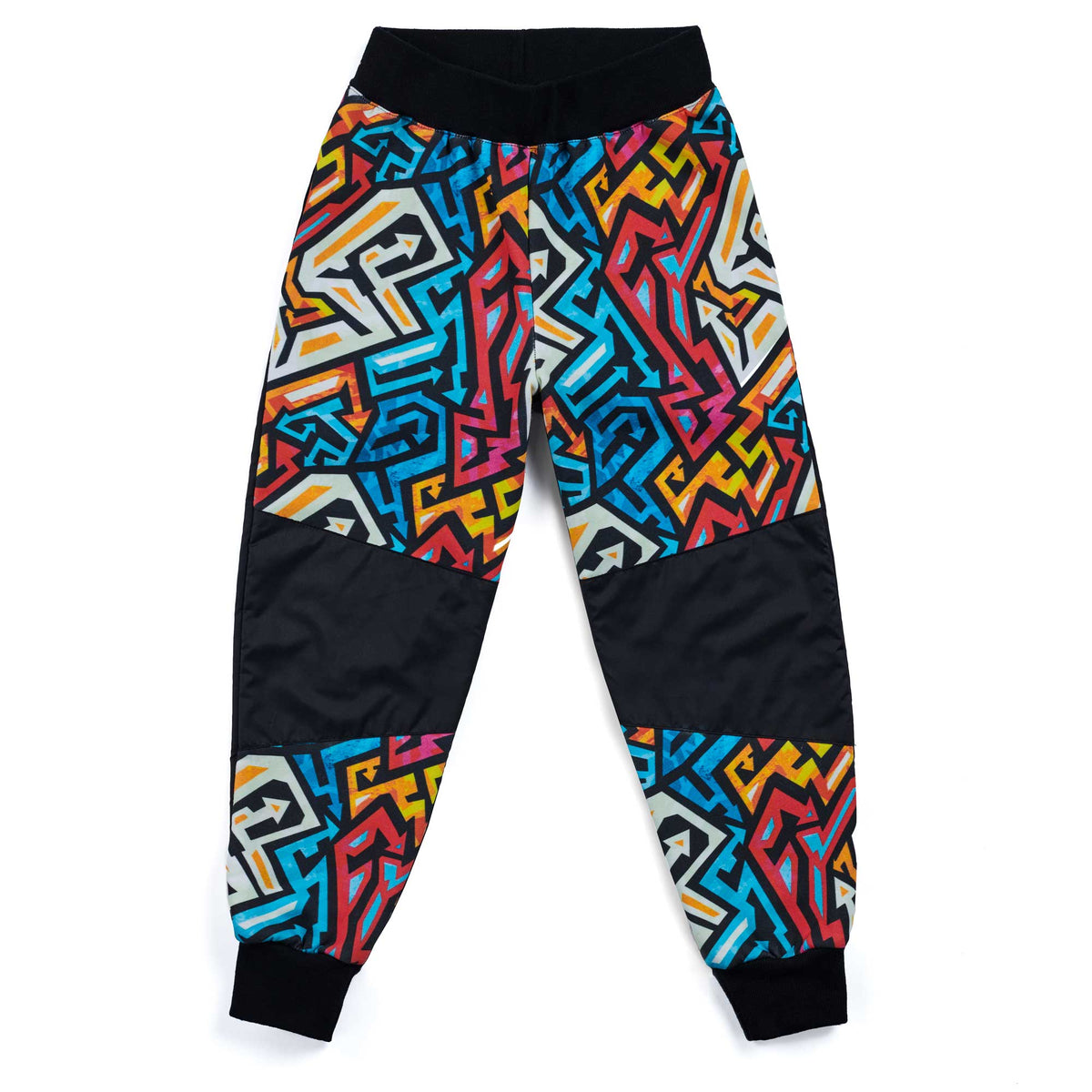 Kid Proof size adjustable joggers street art