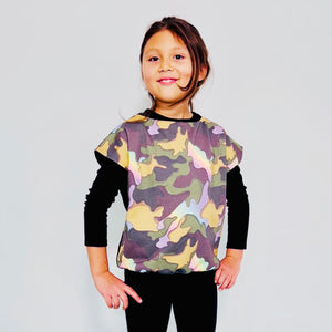 Kids reversible sweatshirt - Rainbow Camo (unisex)