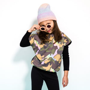 Kids reversible sweatshirt - Rainbow Camo (unisex)