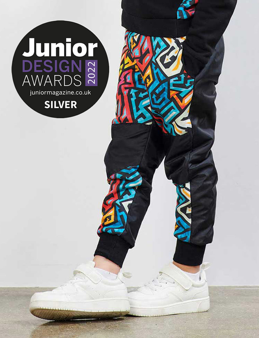 Kid Proof size adjustable joggers street art